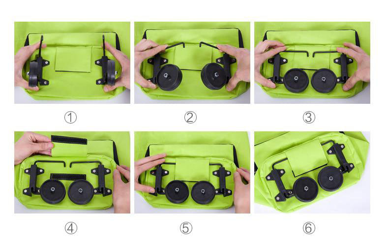 2-in-1 foldable shopping cart – capaciteit: 30 L — afbeelding 7