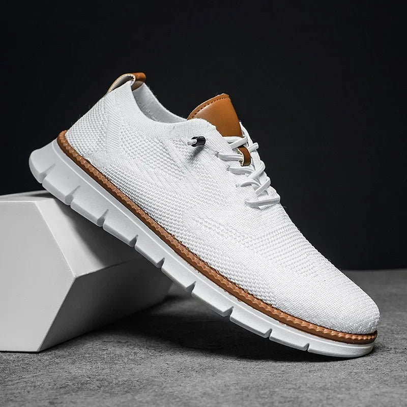 Herenschoenen van imitatieleer met ademende voering