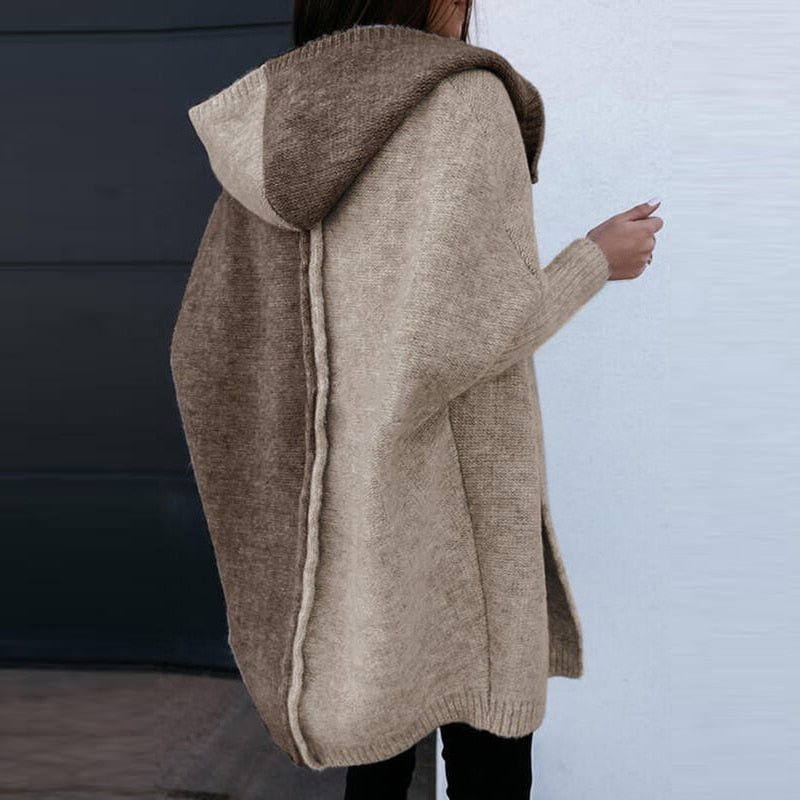 Gebreid dames vest met patchwork-design