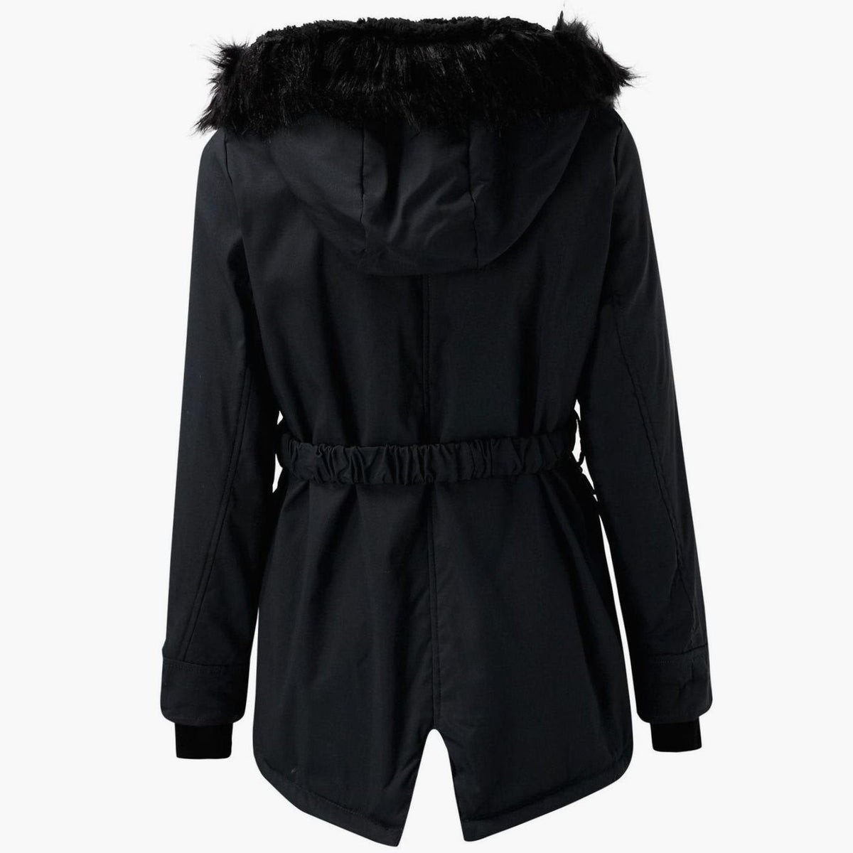 Stella | Gewatteerde parka met capuchon met imitatiebont