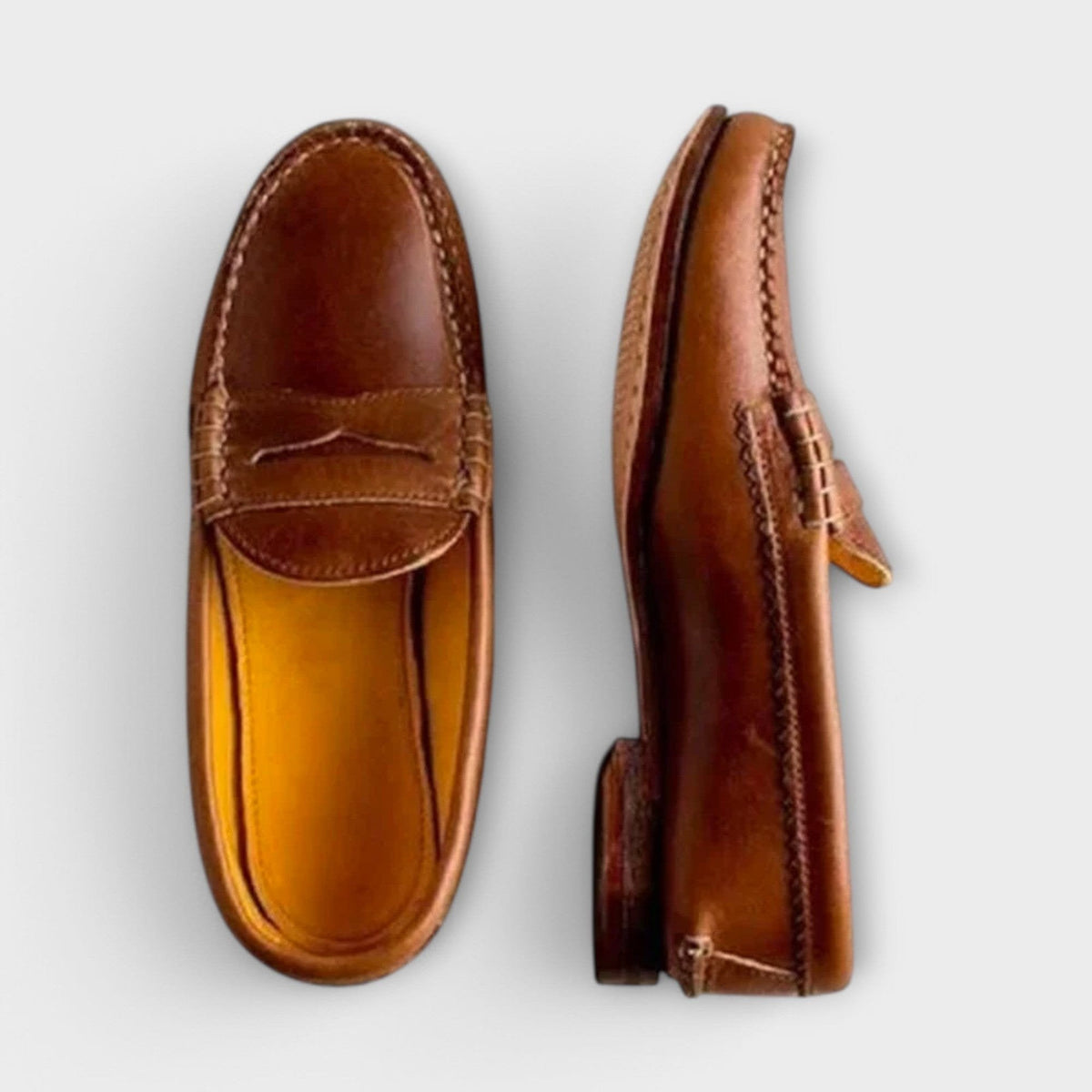 Damespennyloafers van imitatieleer