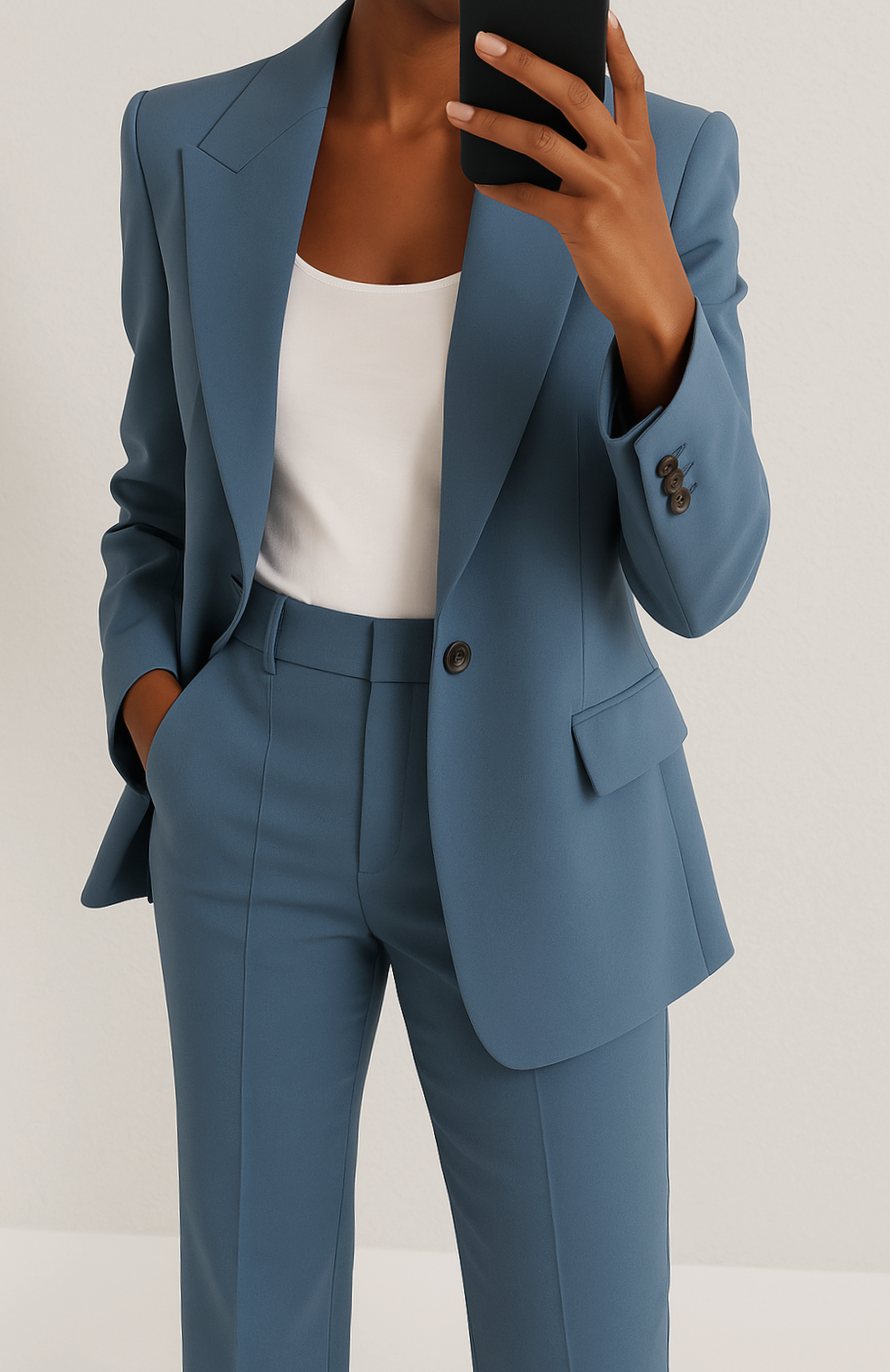 Veerle | Dames tweedelig pak met blazer en pantalon