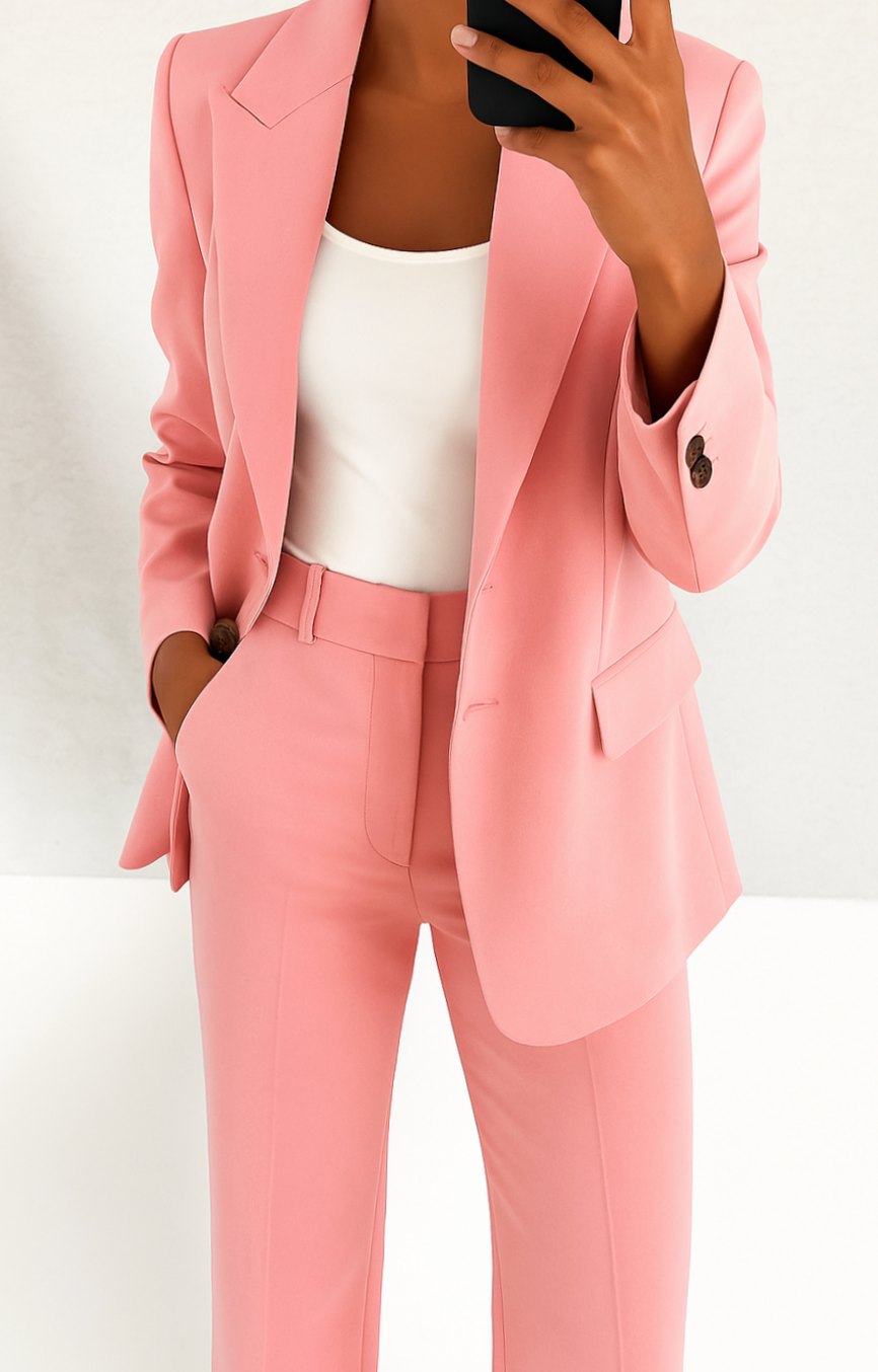 Veerle | Dames tweedelig pak met blazer en pantalon