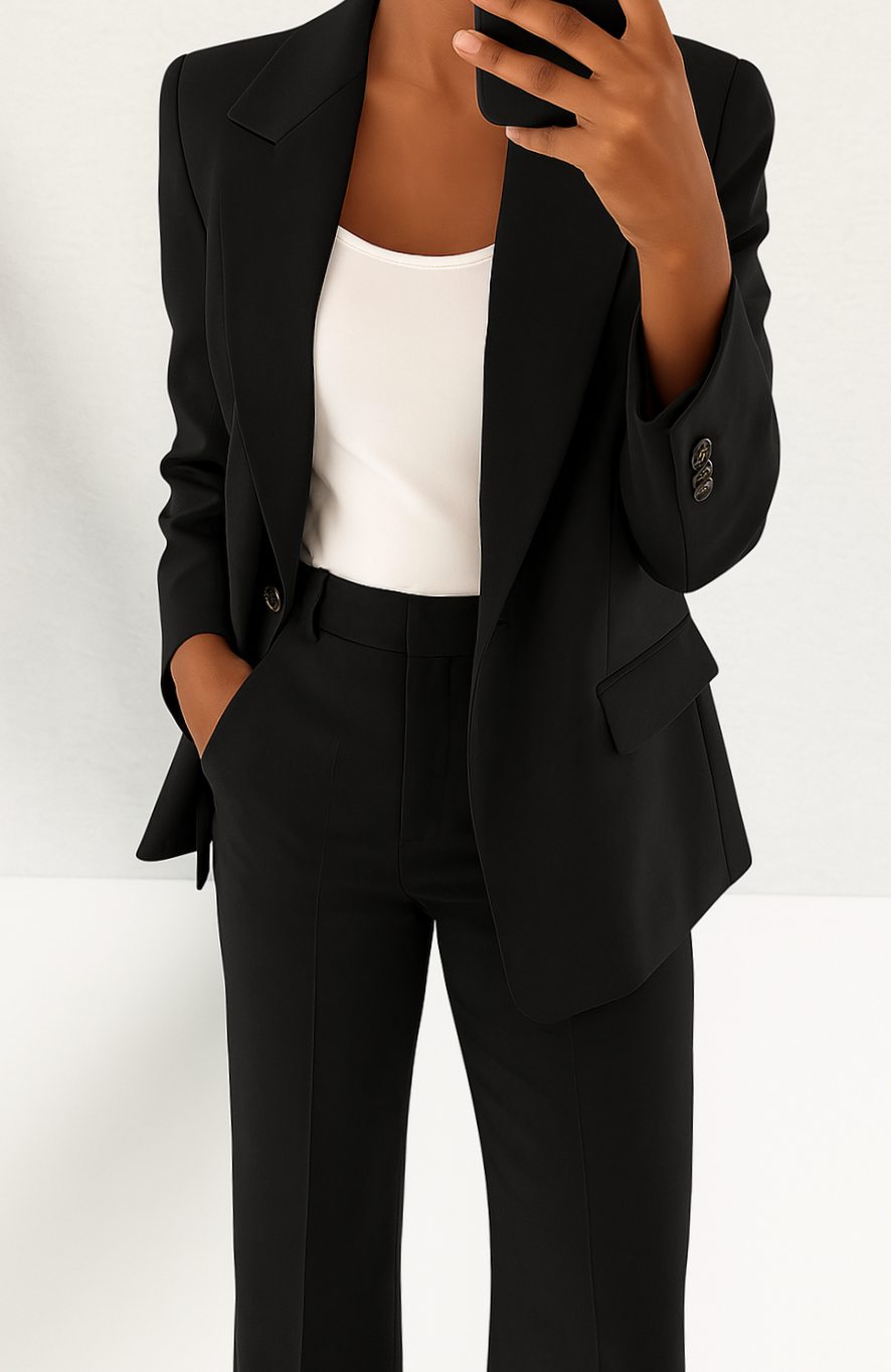 Veerle | Dames tweedelig pak met blazer en pantalon