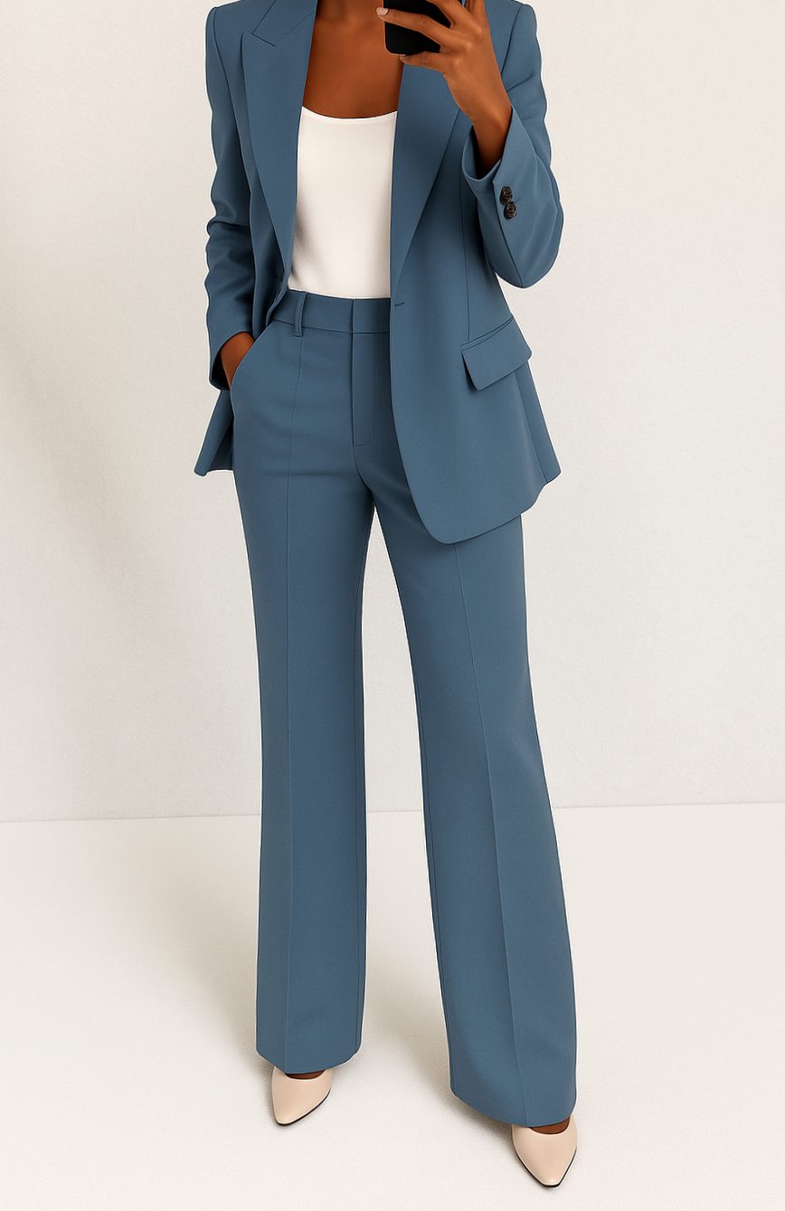 Veerle | Dames tweedelig pak met blazer en pantalon