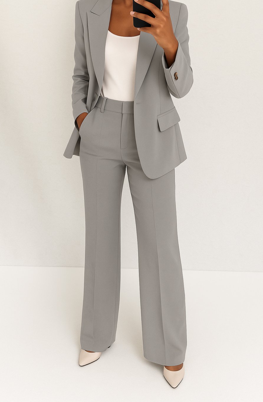 Veerle | Dames tweedelig pak met blazer en pantalon