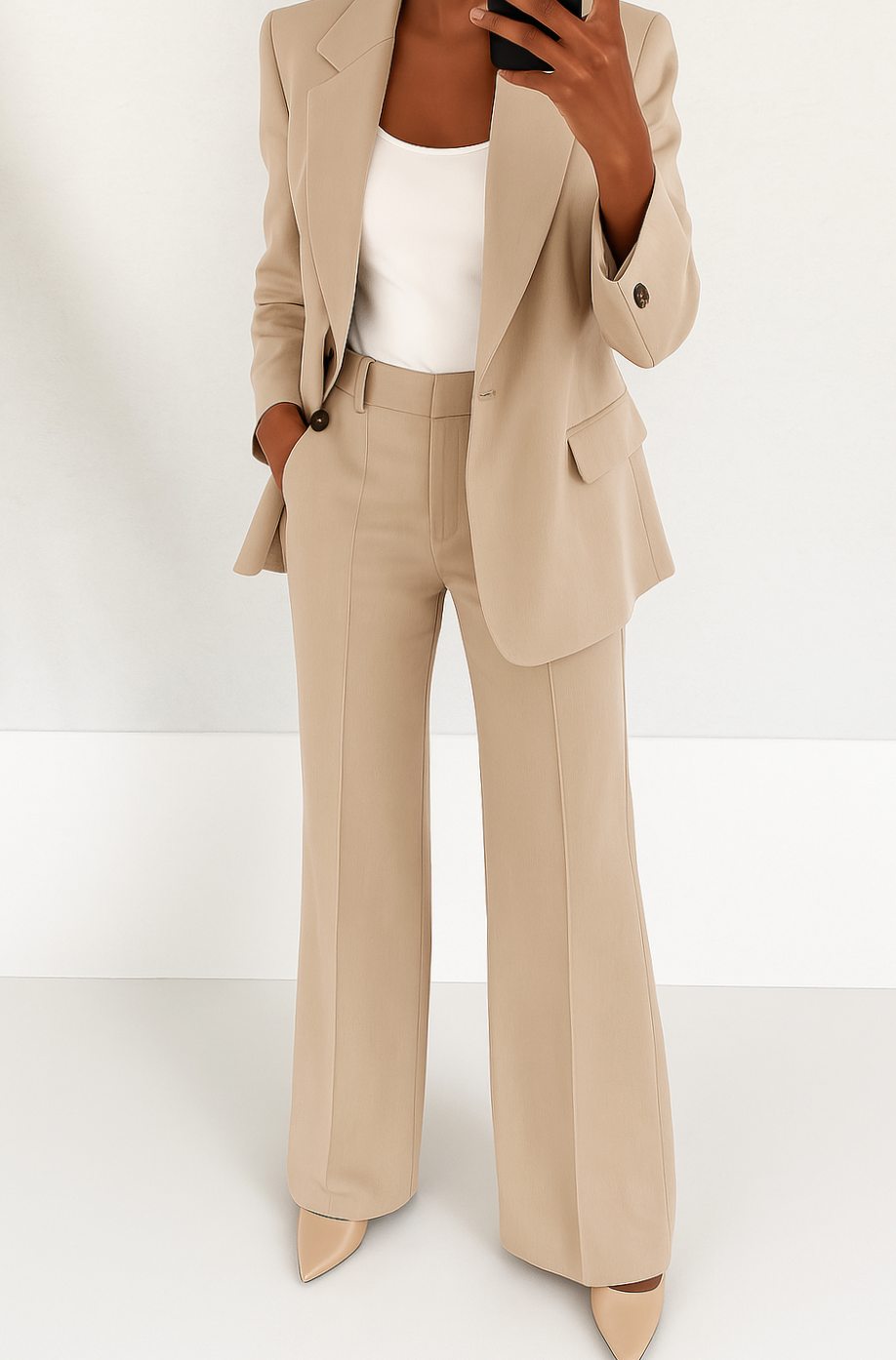 Veerle | Dames tweedelig pak met blazer en pantalon