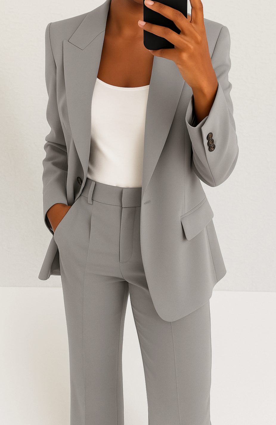 Veerle | Dames tweedelig pak met blazer en pantalon