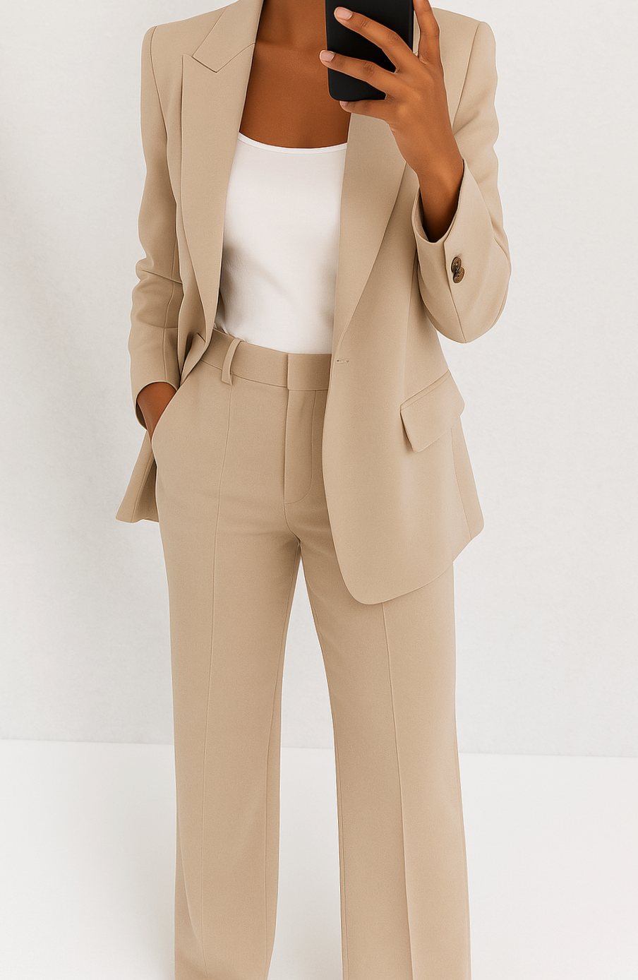 Veerle | Dames tweedelig pak met blazer en pantalon