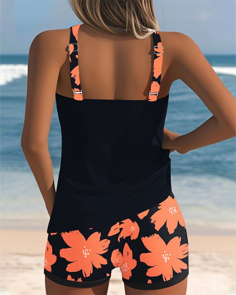 Madonna | Tankiniset met bloemenprint en racerback
