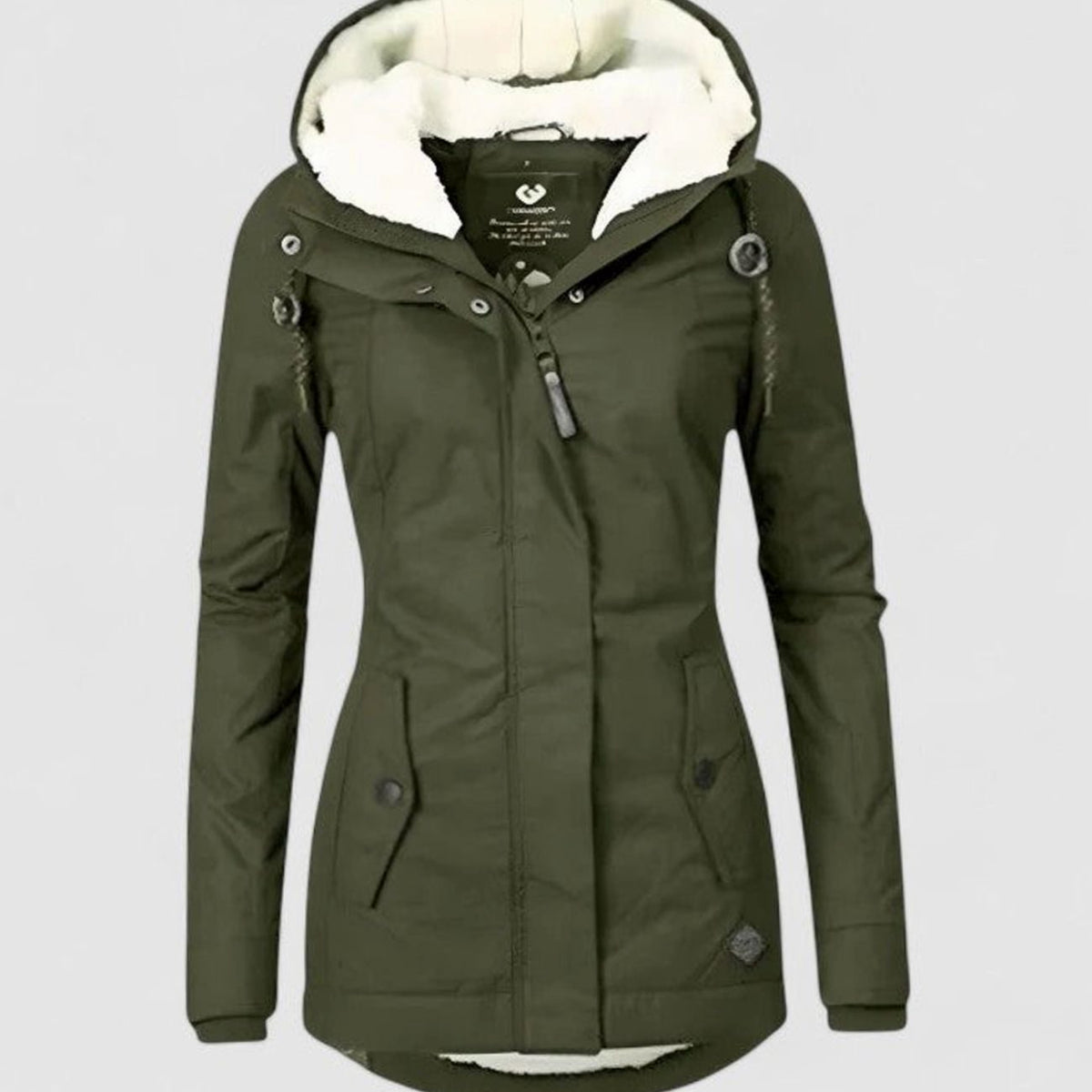 Alissa | Waterdichte dameswinterjas met sherpa-fleecevoering