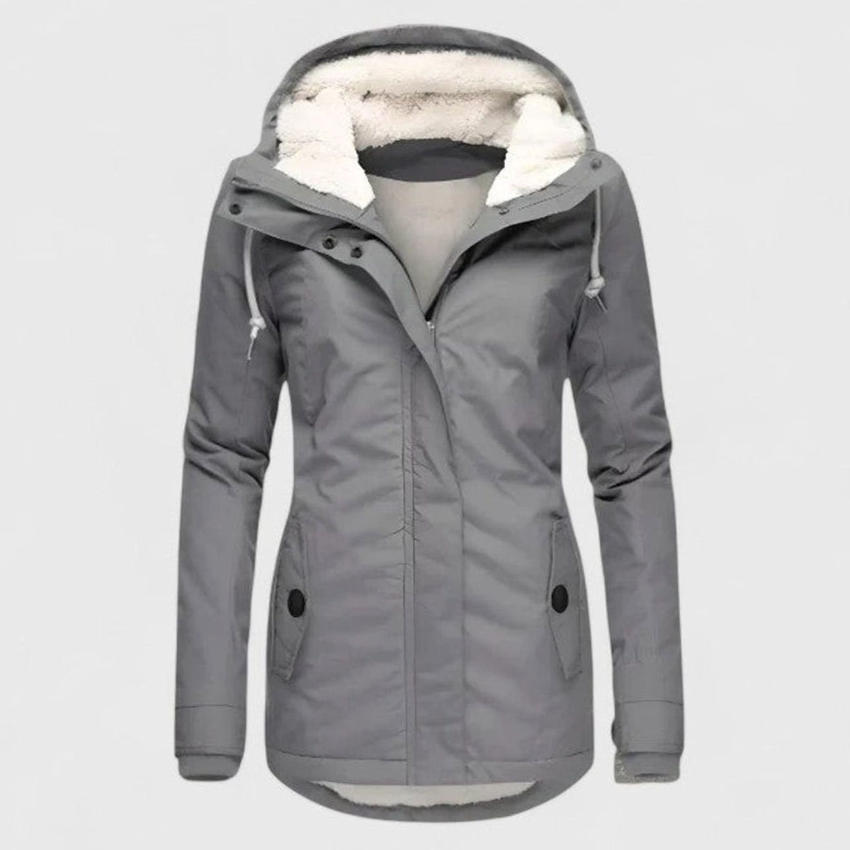 Alissa | Waterdichte dameswinterjas met sherpa-fleecevoering