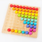 Houten kralen houder spel