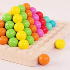 Houten kralen houder spel