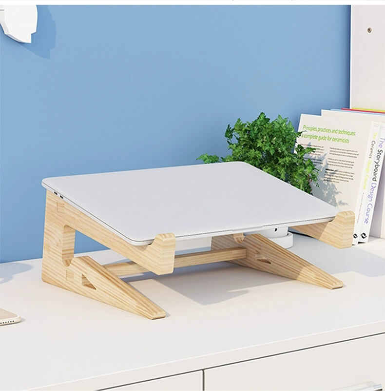 Houten laptopstandaard