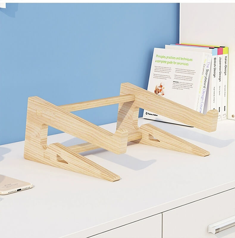 Houten laptopstandaard
