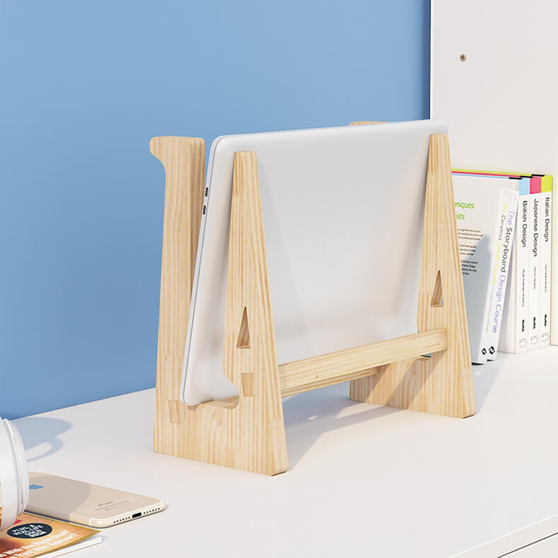 Houten laptopstandaard