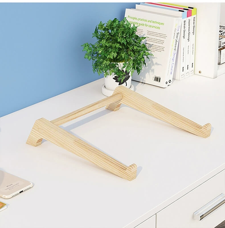 Houten laptopstandaard