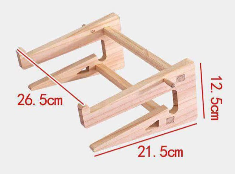 Houten laptopstandaard