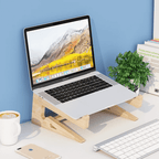 Houten laptopstandaard