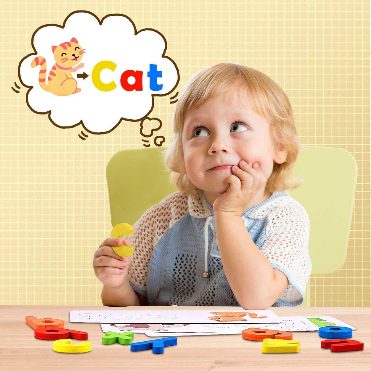 Kiddo – houten spellingsspel