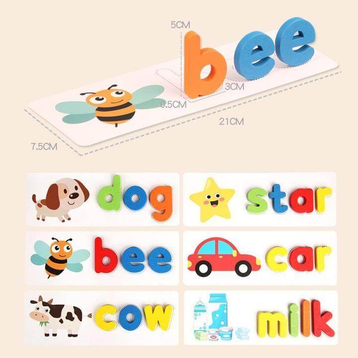 Kiddo – houten spellingsspel