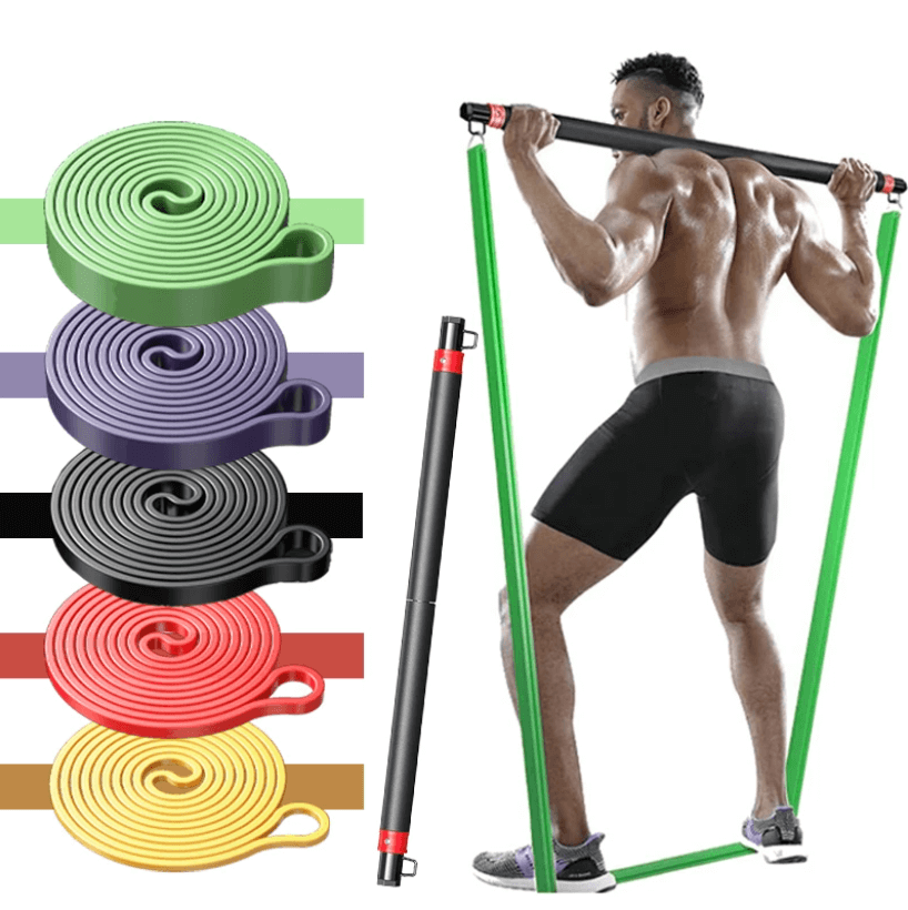 Set stangen voor weerstandstraining — afbeelding 1