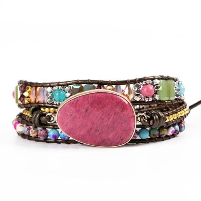 Natural stone – handgemaakte armband