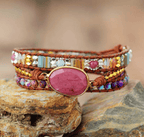 Natural stone – handgemaakte armband