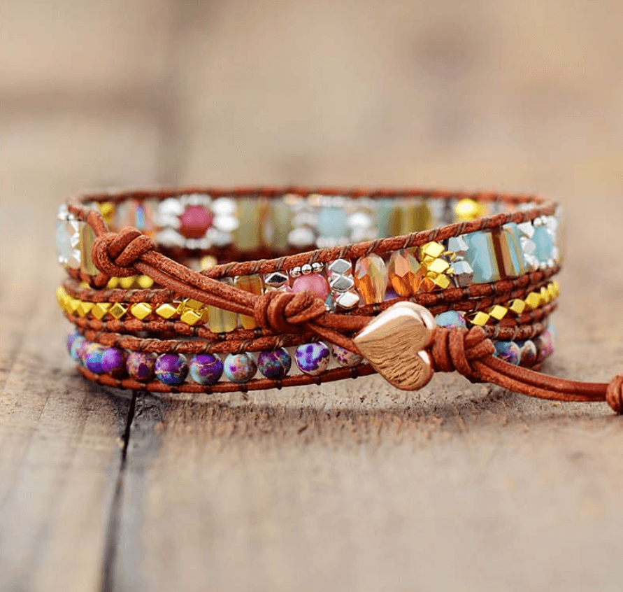 Natural stone – handgemaakte armband