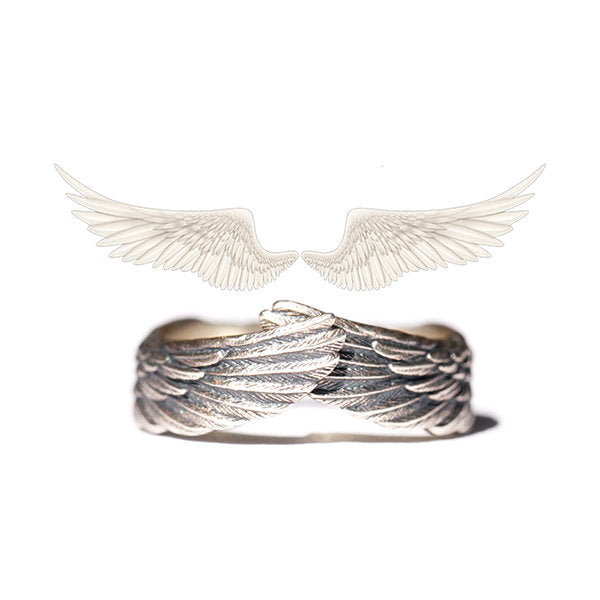 Goddelijke engel vleugels ring