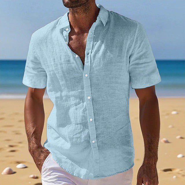 Kjell | Zomers herenoverhemd met ontspannen pasvorm