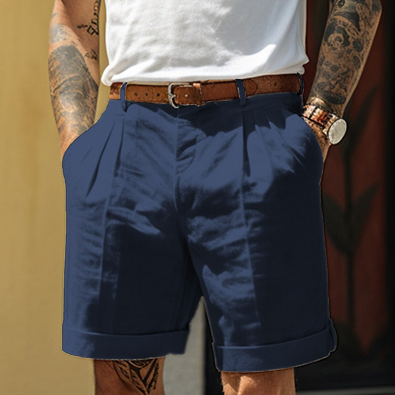 Linnen-Katoenen heren short