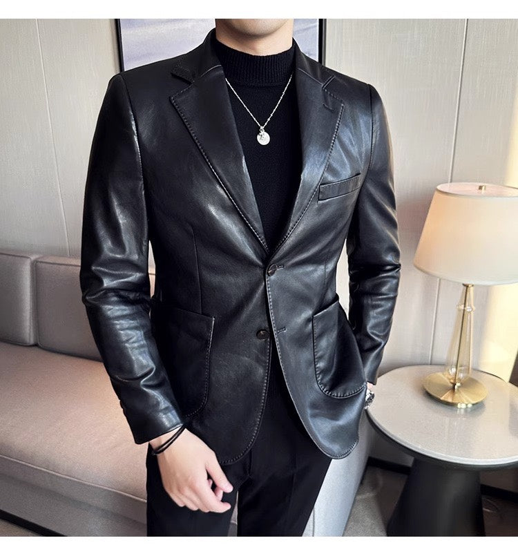 Leren blazer voor heren