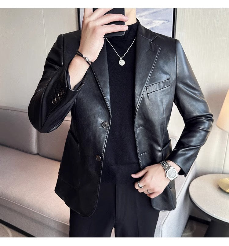 Leren blazer voor heren