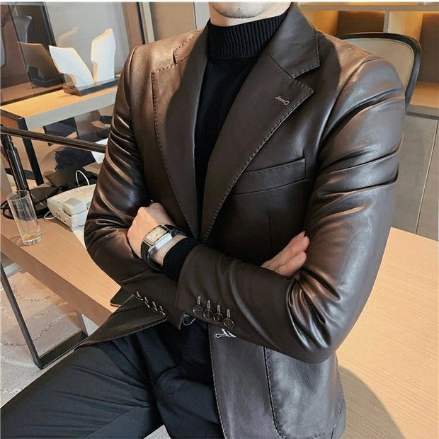 Leren blazer voor heren