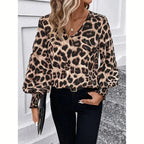 Damesblouse met luipaardprint
