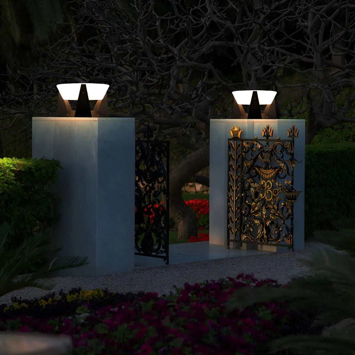 Solar tuinlamp met japanse stijl