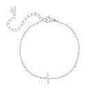 Kruisarmband in goud- en zilverkleur