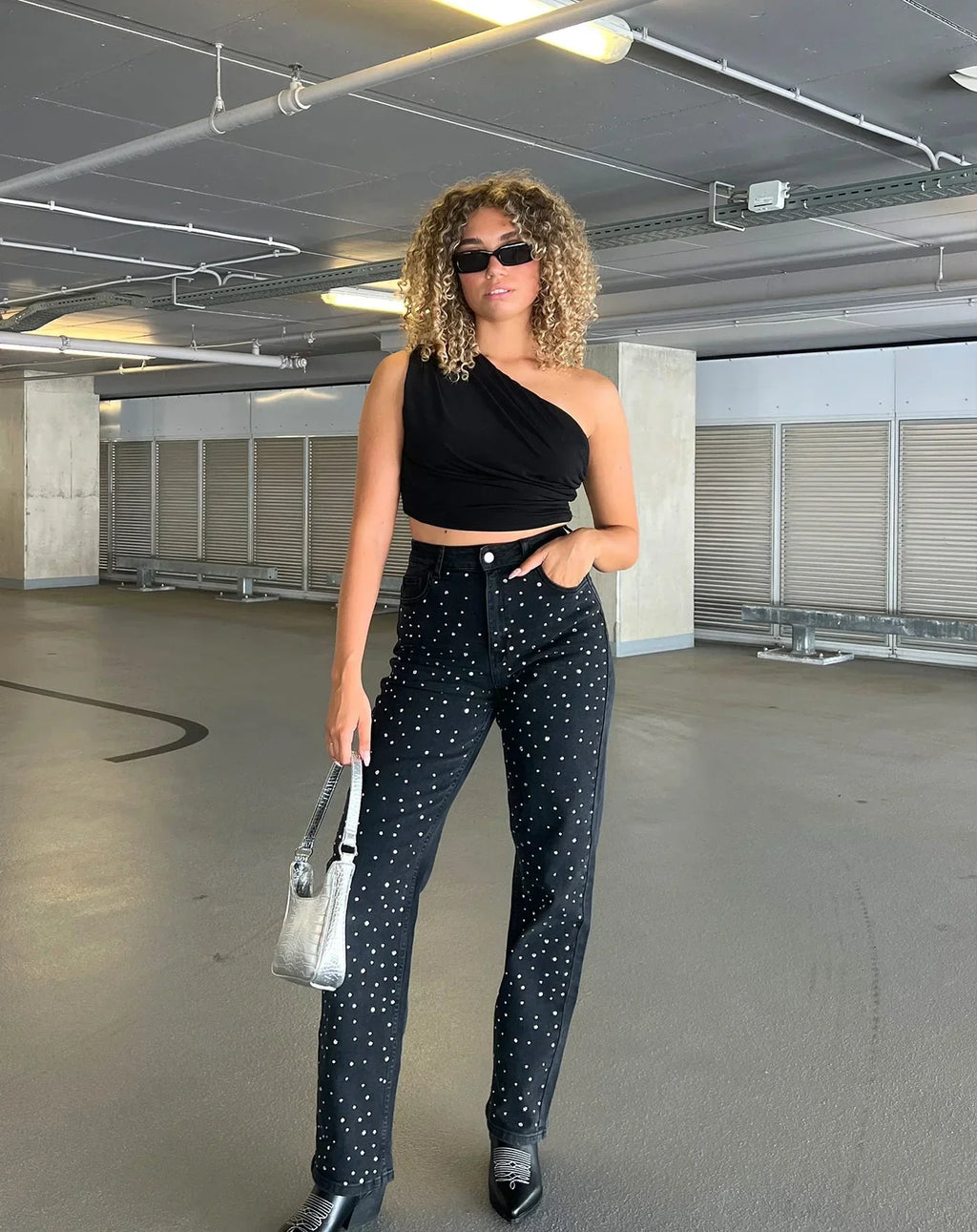 Glitter dames jeans — afbeelding 11