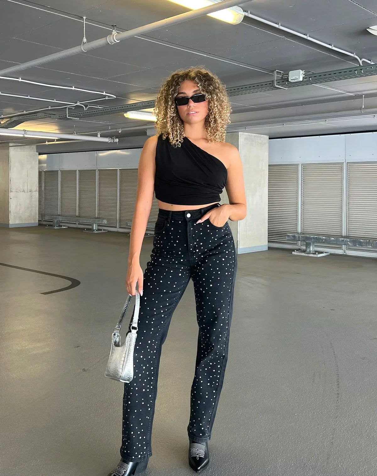Glitter dames jeans — afbeelding 11